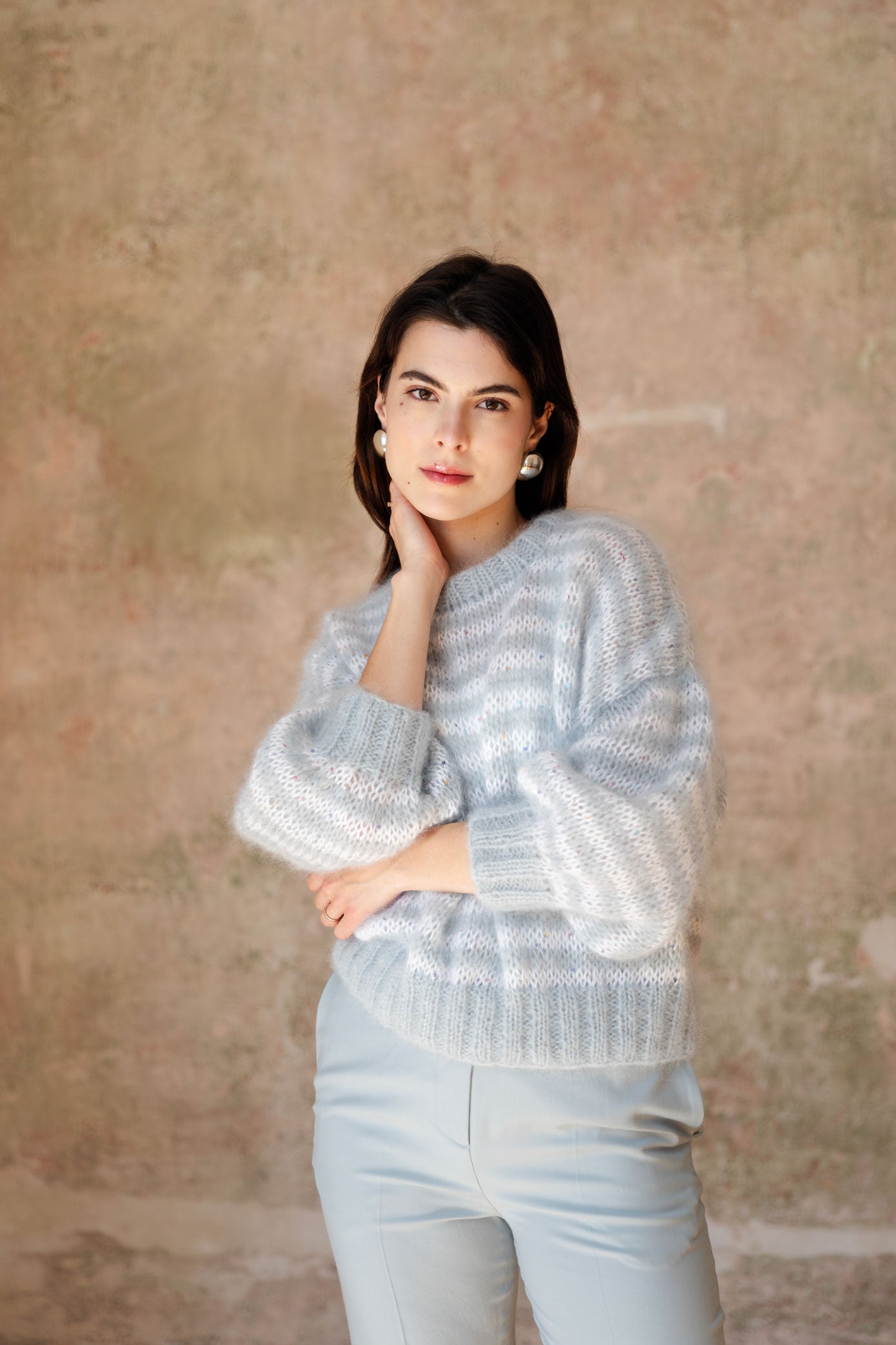 Striped Mohair Sweater