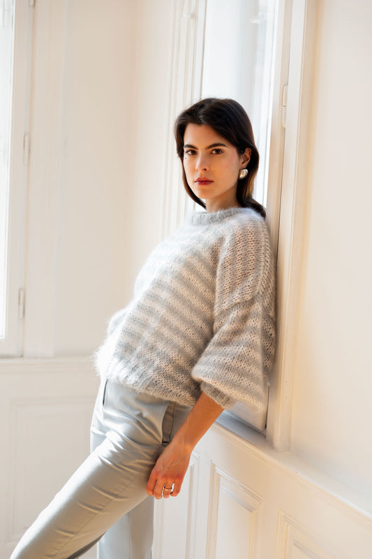 Striped Mohair Sweater