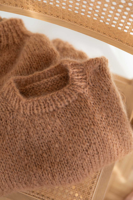 Camel mohair sweater