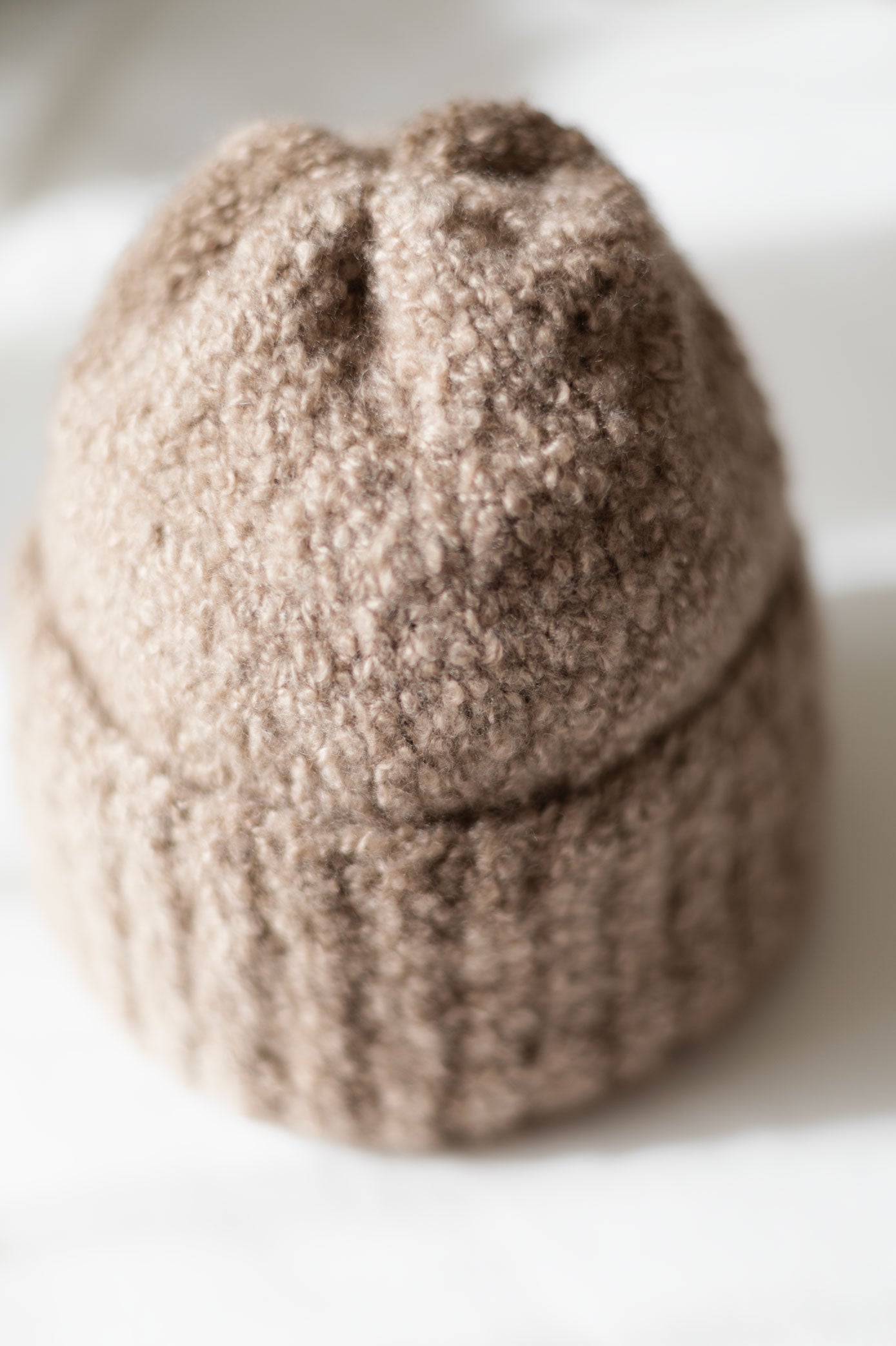 Handmade Cashmere Beanie beige