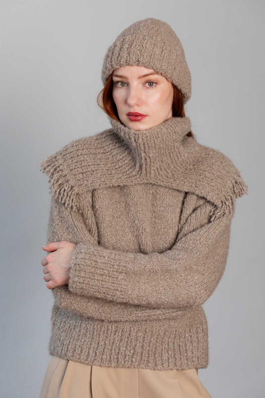 Cashmere Set – Beanie, Neck Warmer & Sweater