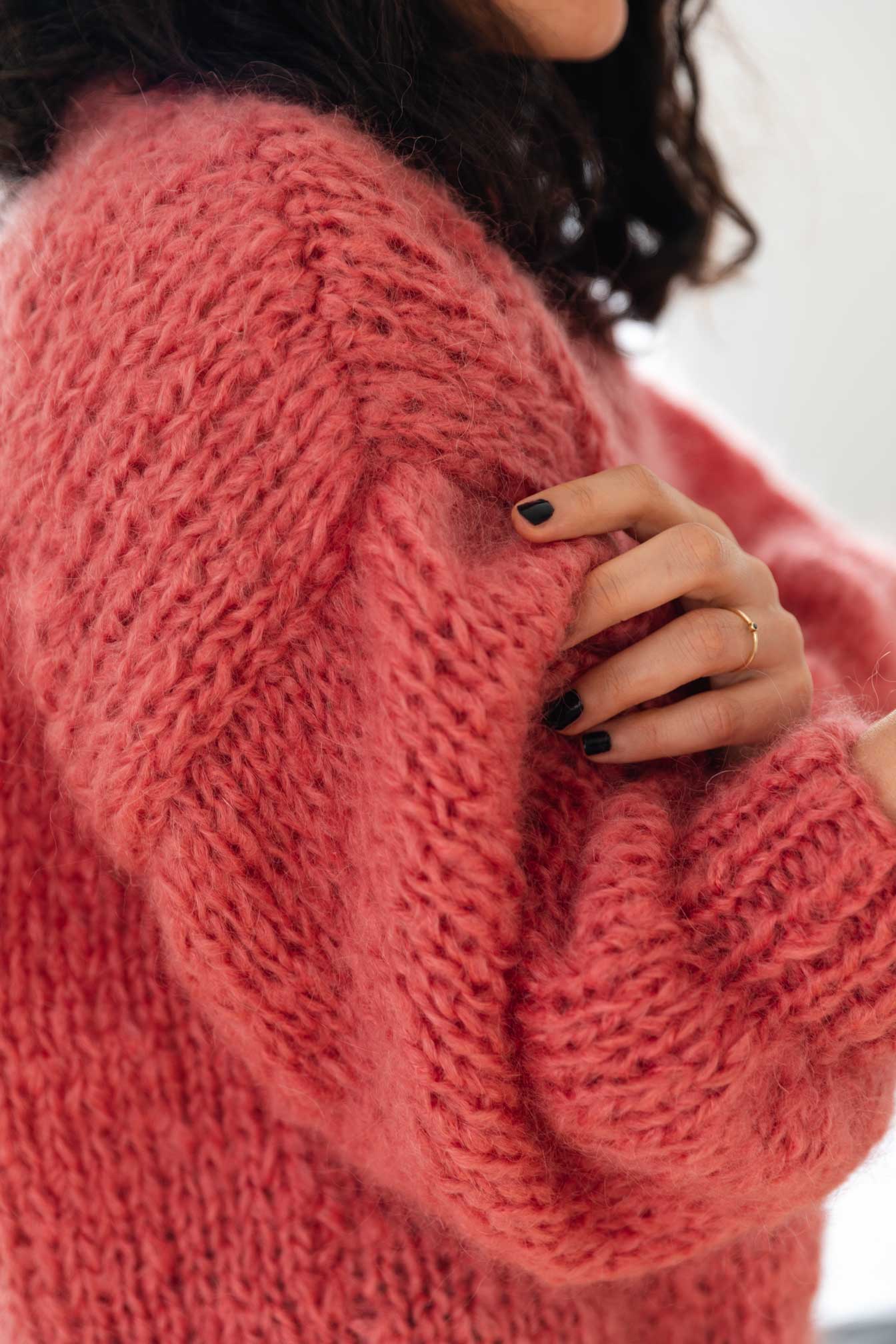 Chunky mohair wool sweater – onika-knitwear