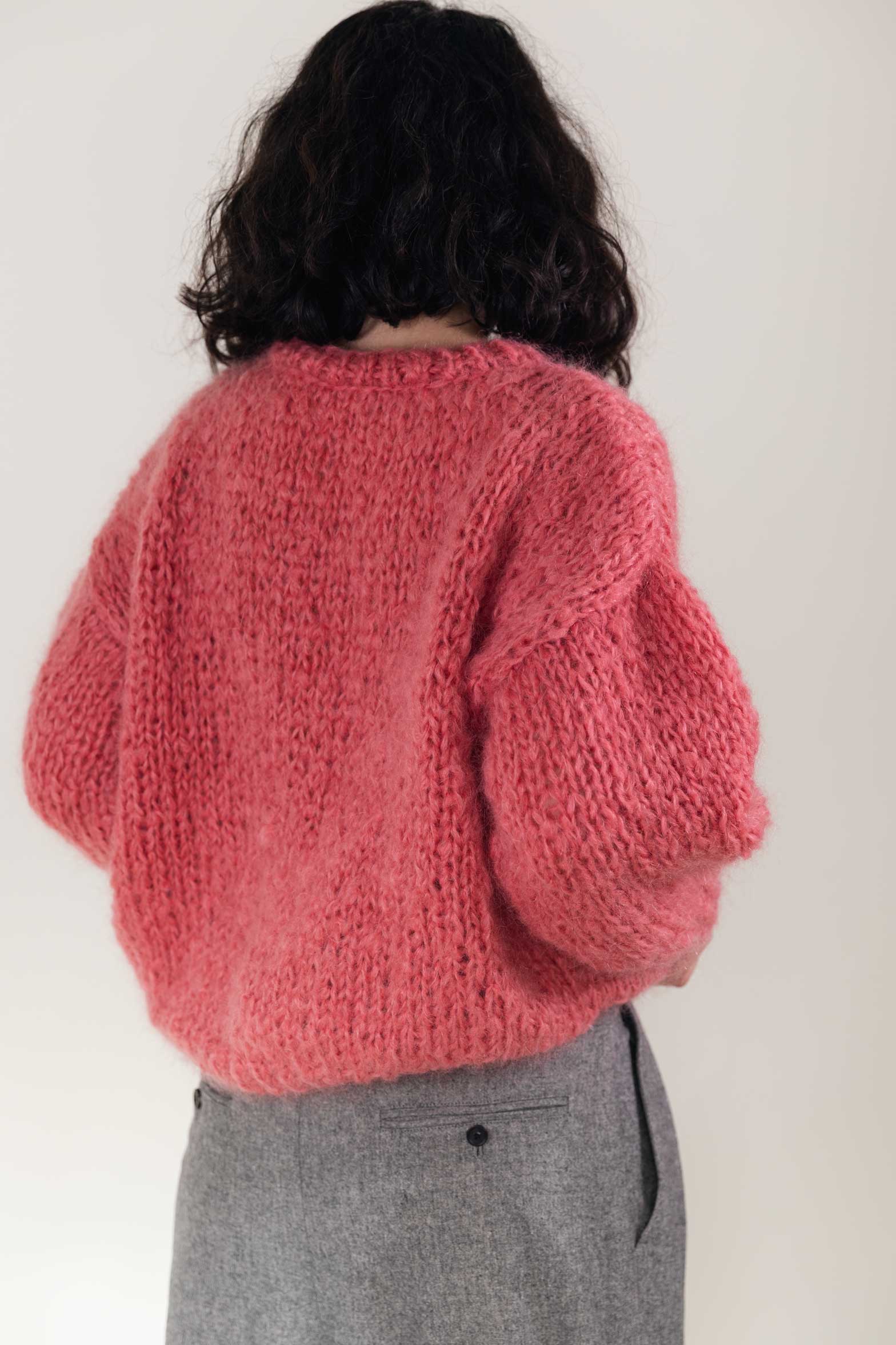 Chunky mohair and wool sweater – onika-knitwear