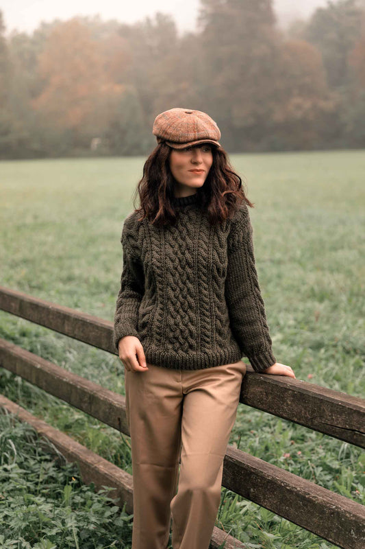 Jolie Braided Wool Sweater